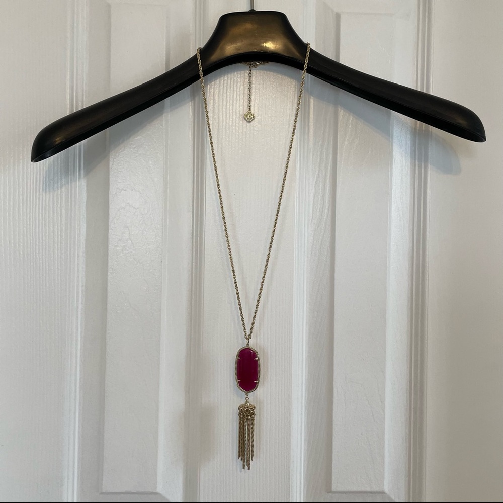 Kendra Scott Rayne in Gold/Maroon Jade